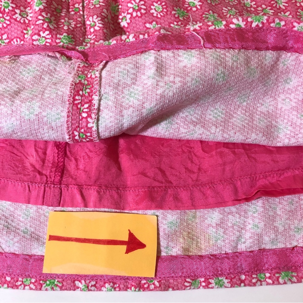 VTG Lilly Pulitzer Bergdorf Goodman Dress 2 Cotton Pink Floral Tank Sleeveless - Picture 11 of 12